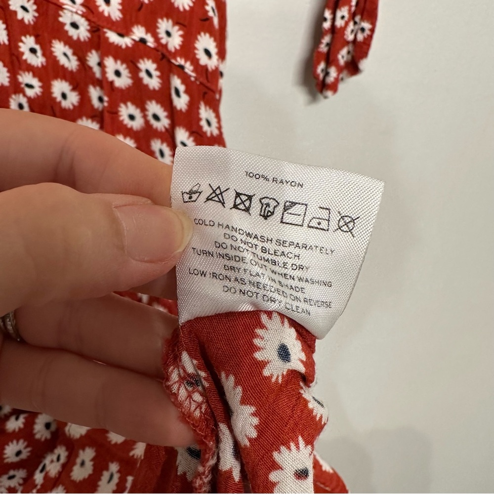 Faithfull the Brand Red Floral Midi Dress - Picture 11 of 11